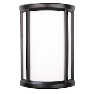 Wireless or Wired Door Bell, Black Half Round Frame with White Insert