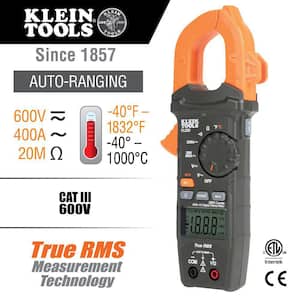 400 Amp Digital Clamp Meter, AC Auto-Ranging with Temp