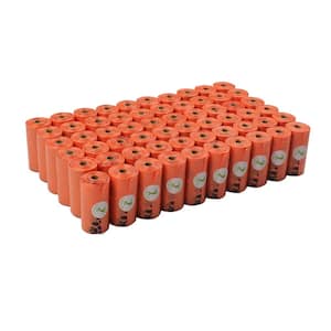 Large Orange Unscented Earth-Friendly Dog Poop Bags (1080-Count, 60-Rolls)