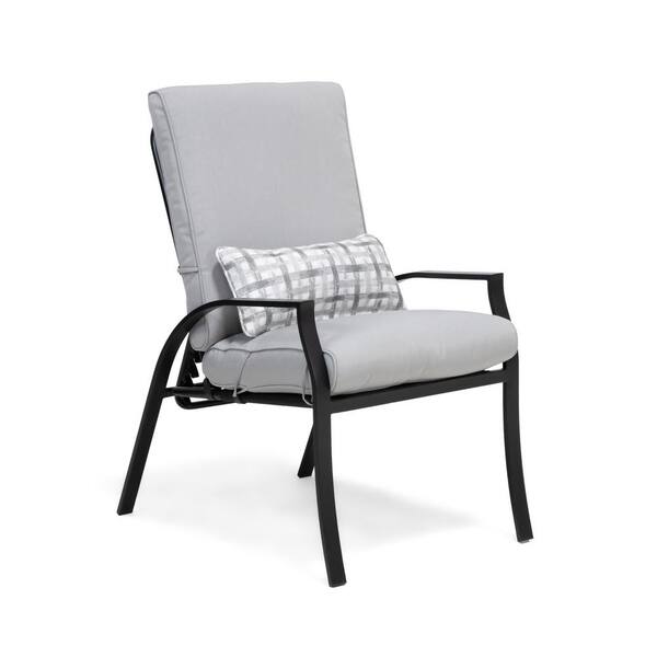 Gray Glass Steel/Metal Rectangle Cushions Dining Palma and Backrest - Set GREEMOTION with Top Home GHN-4244-9QD The Outdoor Adjustable 7-Piece Depot