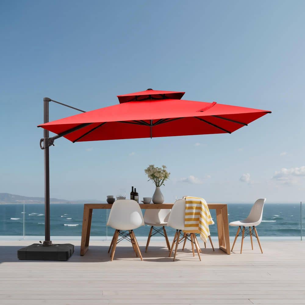 Crestlive Products 10.5 ft. x 10.5 ft. Double Top Cantilever Tilt