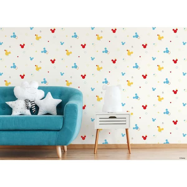 York Wallcoverings 56 sq. ft. Disney Minnie Mouse Rainbow Wallpaper DI0992  - The Home Depot