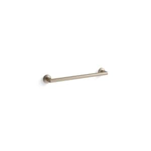 Components 18 in. Wall Mounted Towel Bar in Vibrant Brushed Bronze