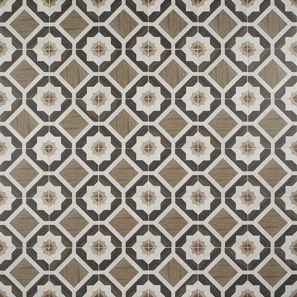 Ventura Starwood 8" x 8" Multicolor Matte Porcelain Tile