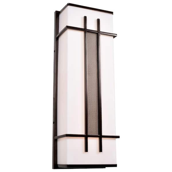 Access Lighting Tuxedo 1-Light Bronze LED Outdoor Wall Lantern Sconce