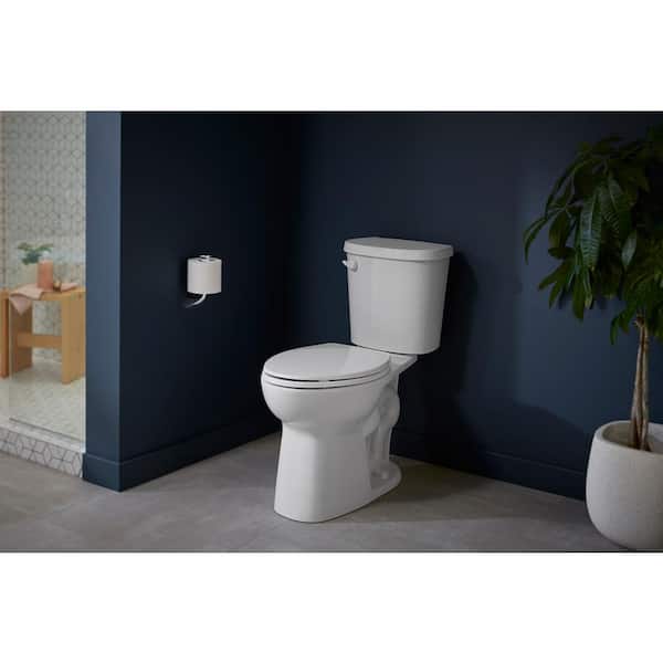 Kohler Brevia Elongated Closed Front Toilet Seat In White K 20180 0 The Home Depot - Kohler Toilet Seat Fitting