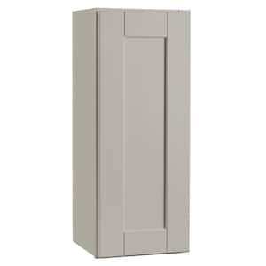 Shaker 12 in. W x 12 in. D x 30 in. H Assembled Wall Kitchen Cabinet in Dove Gray