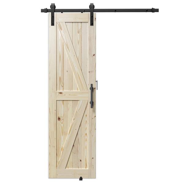 GOLDENPOLEY K Model 28 in. x 84 in. Unfinished Natural Solid Wood