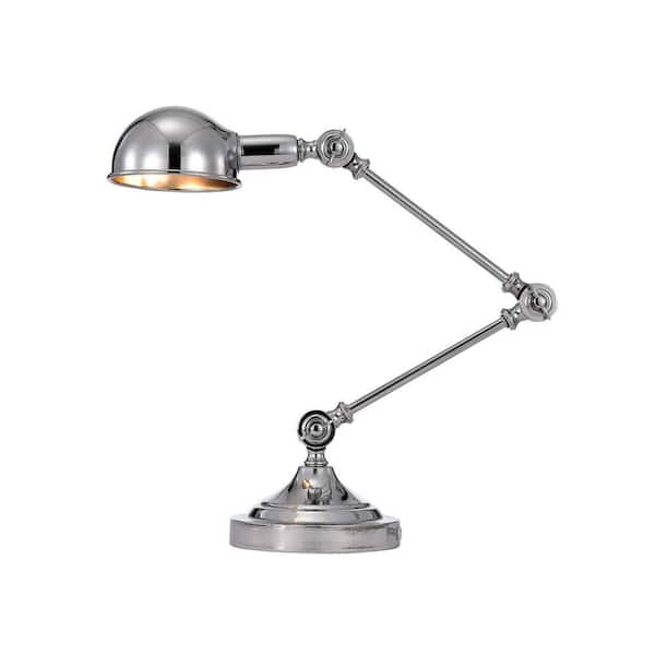 Warehouse of Tiffany Pauh 20 in. 1-Light Indoor Chrome Chandelier with Light Kit