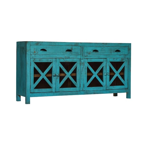 Picket House Furnishings Picket House Furnishings Noah Console Table in Turquoise