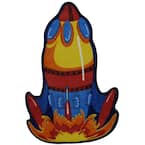 Fun Time Shape Rocket Multi Colored 3 ft. x 5 ft. Area Rug