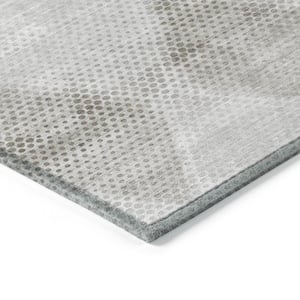 Chantille ACN539 Gray 2 ft. 6 in. x 3 ft. 10 in. Machine Washable Indoor/Outdoor Geometric Area Rug