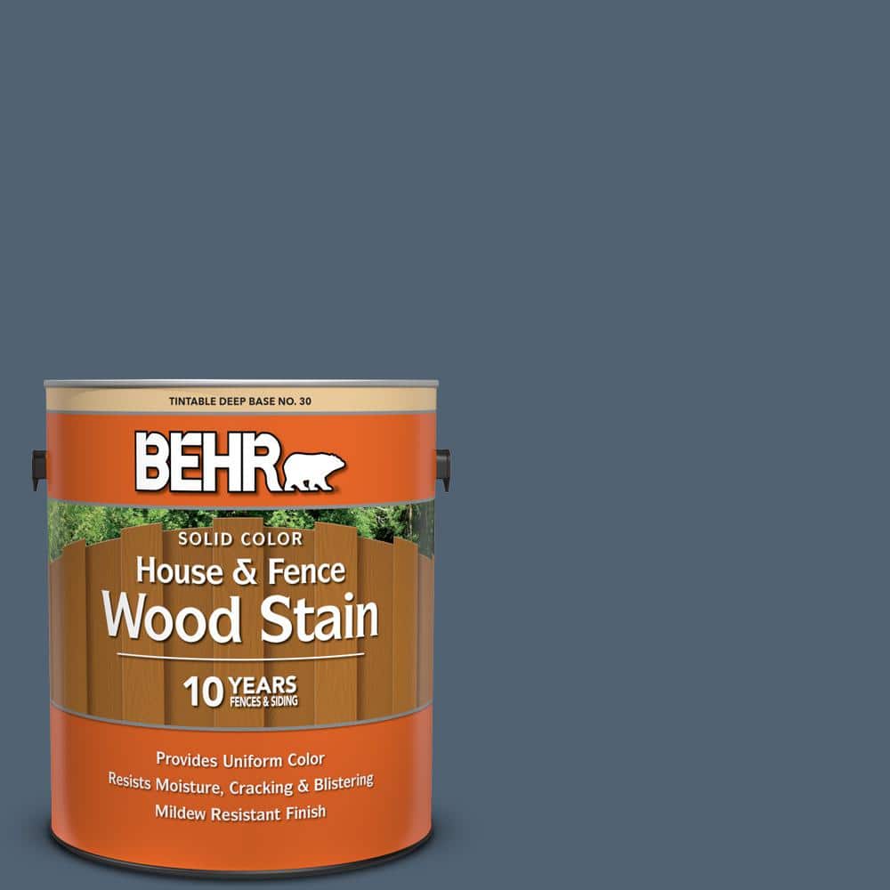 1 gal. #T17-17 Midnight Show Solid Color House and Fence Exterior Wood Stai