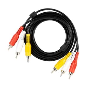 6 ft. Audio and Video Cable with RCA Plugs