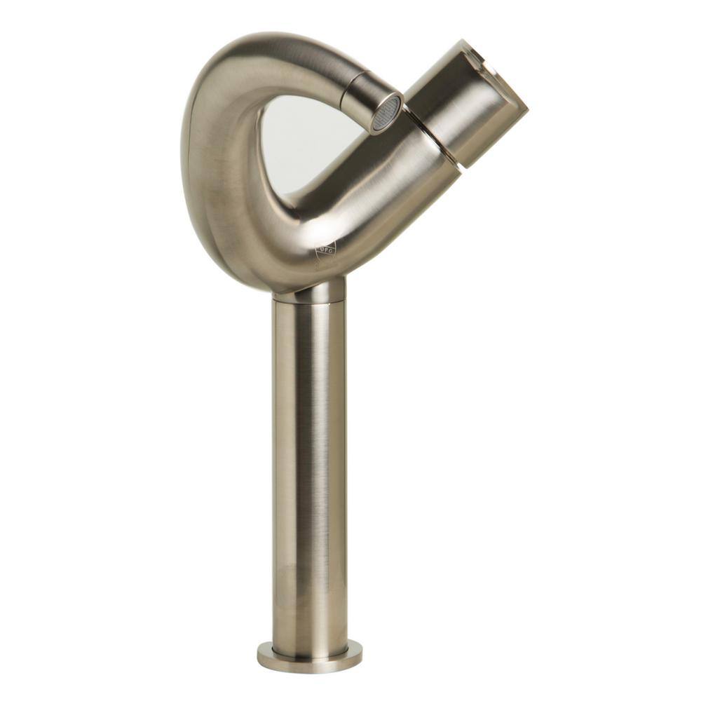 Brushed Nickel Single-Handle Tall Vessel Sink Faucet