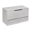 Badger Basket White Up and Down Toy and Storage Box with Two Baskets 13642