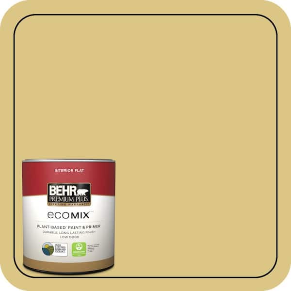 1 qt. #390D-5 Sea Kelp Flat EcoMix Plant-Based Interior Paint & Primer