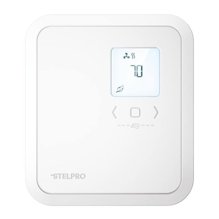 Stelpro 120/208/240-Volt 1250/2160/2500-Watt Non-Programmable Electronic Thermostats in White for Fan Heaters