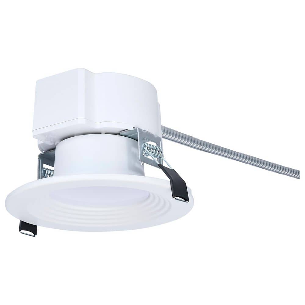 4 in. 13. 5W CCT Selectable Round LED Commercial Downlight Dual Dimming Integrated LED Recessed Light Trim 120-347 Volt price history on PriceWatchPro