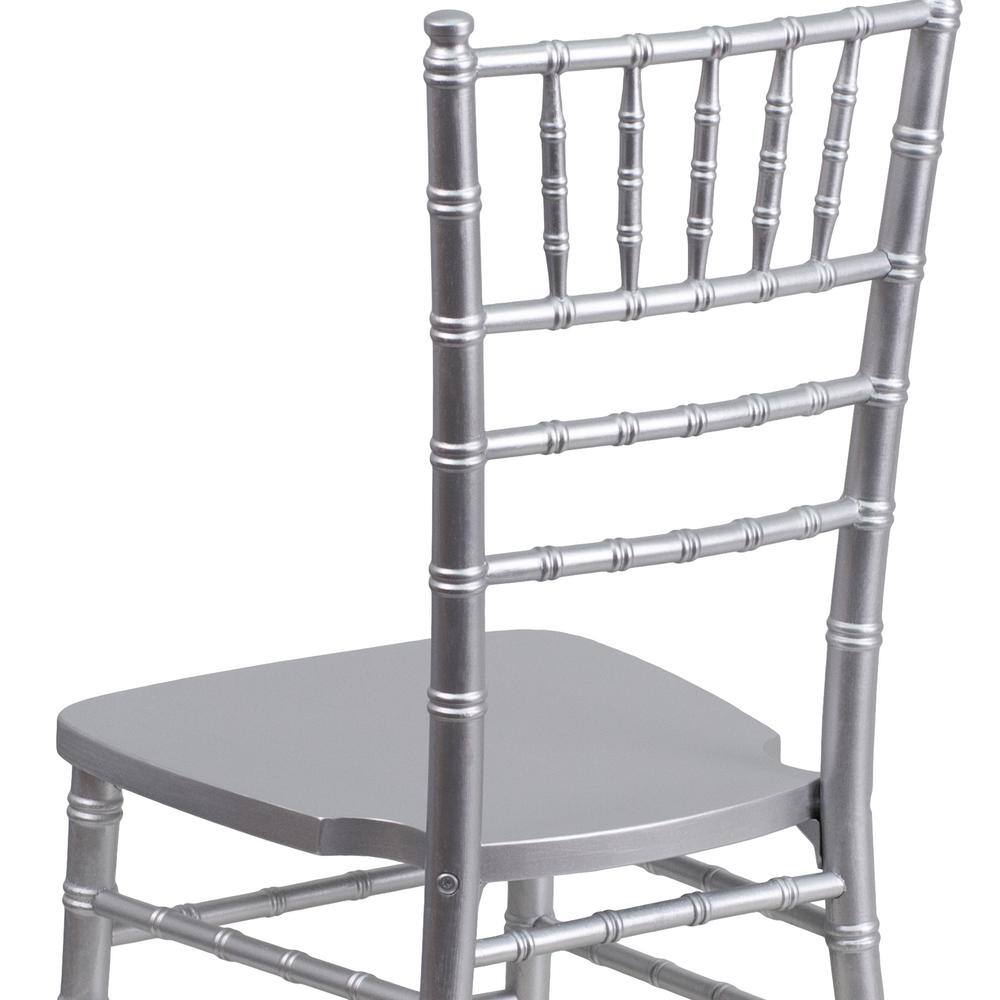 Elegant Silver Wood Chiavari Banquet Chair
