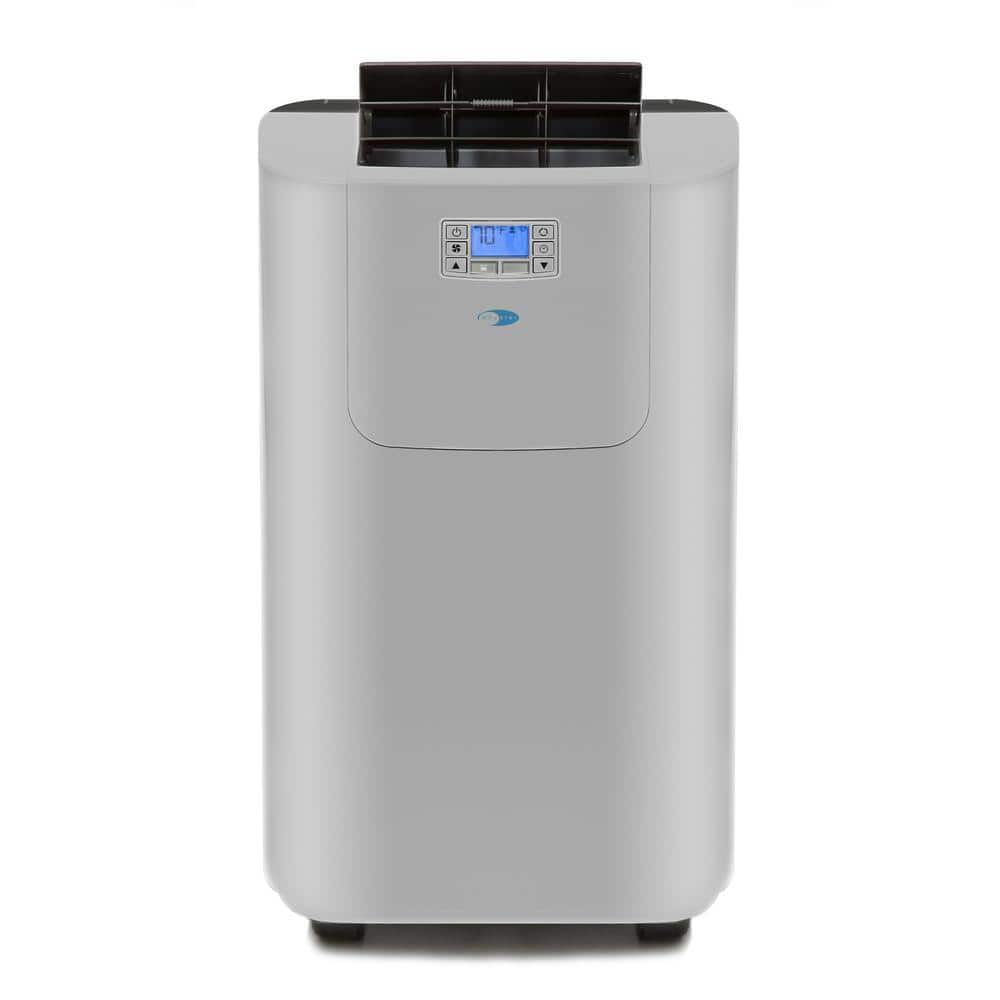 Whynter Gray Dual Hose Portable Air Conditioner with Heater and Remote