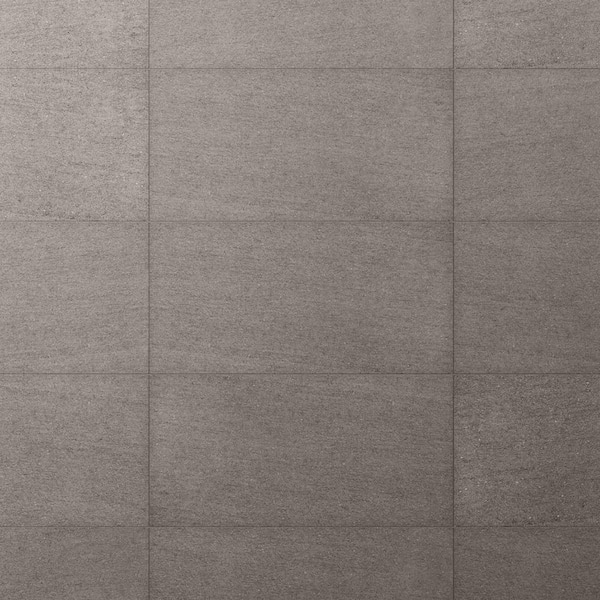 Vitaria Smoke Gray 11.88 in. x 23.77 in. Matte Porcelain Floor and Wall Tile (11.74 sq. ft. / Case)