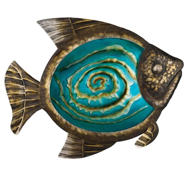 Regal 17 in. Bronze Fish Wall Dcor