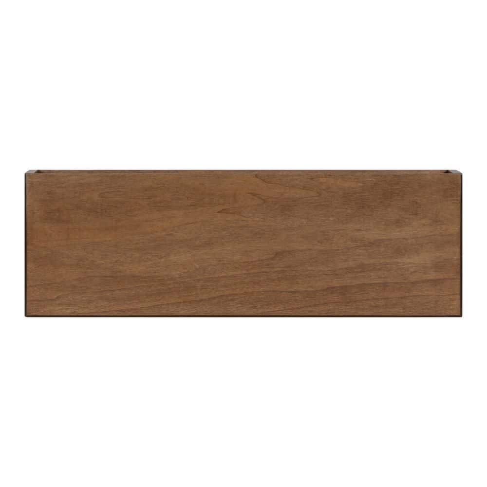 Havlock 30" Rustic Brown Solid Wood Floating Wall Shelves