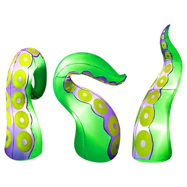 Joyfy 6 Ft. LED Halloween Octopus Tentacle 3Pcs Inflatable