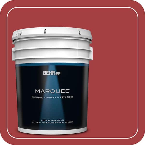BEHR MARQUEE 5 gal. #P140-7 No More Drama Satin Enamel Exterior Paint & Primer
