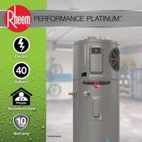 Rheem Performance Platinum 40 Gal. Smart High Efficiency Hybrid Heat Pump Water Heater with 10-Year Warranty XE40T10H45U1
