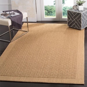 Palm Beach Maize 8 ft. x 11 ft. Speckled Border Area Rug