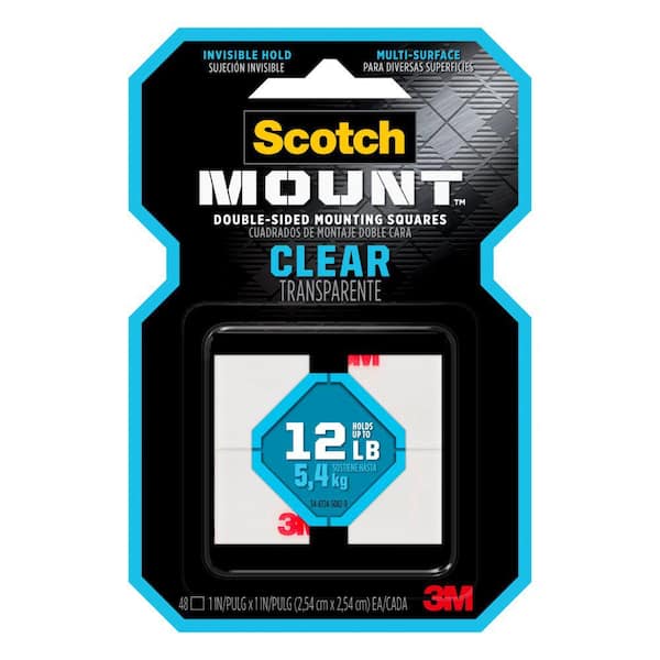 8 X 16 Count Packages 3M Scotch Precut Foam Mounting Squares Heavy Duty Total 128 Squares 1 Inch 