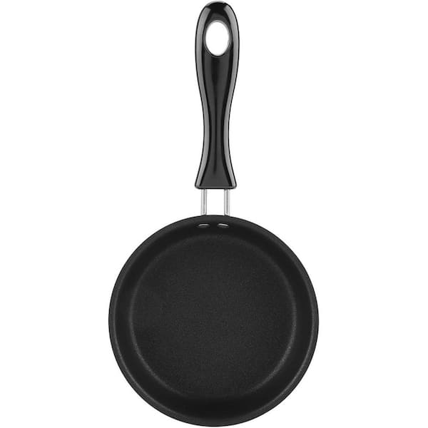 Omelette Pans Mini Egg Frying Pan Nonstick Iron 1-Piece Black Induction Compatible Skillet Frying Sauteing