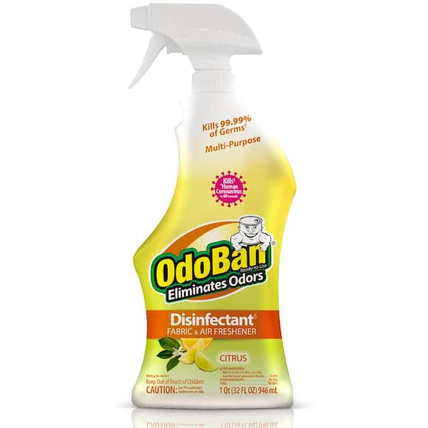 OdoBan 32 oz. Citrus Multi-Purpose Disinfectant Spray, Odor Eliminator, Sanitizer, Fabric Freshener, Mold Control