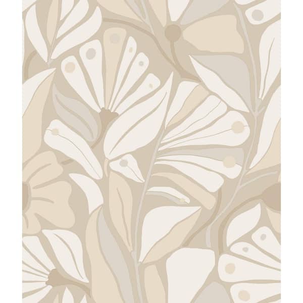 York Wallcoverings 396 in. x 20.5 in. Beige Cabana Club Wallpaper Roll