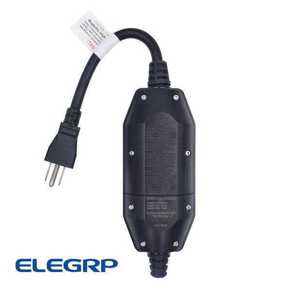 ELEGRP G1215PA2 Auto Reset GFCI Replacement Plug Assembly 15 Amp 2 Wires NEMA 1 