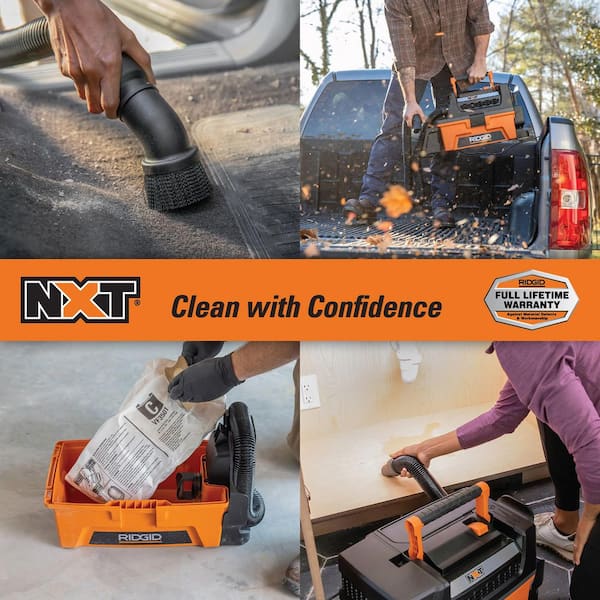 3 Gal. 5.0 Peak HP NXT Shop Vacuum Wet Dry Vac with Fine Dust Filter, Dust Bags, Expandable Hose and Accessories HD0300C