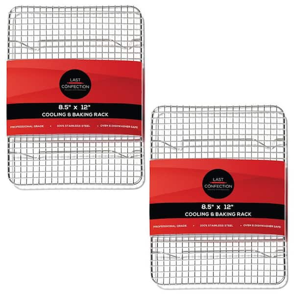 Stainless Steel 8-1/2 in. x 12 in. Baking and Cooling Rack (2-Pack)