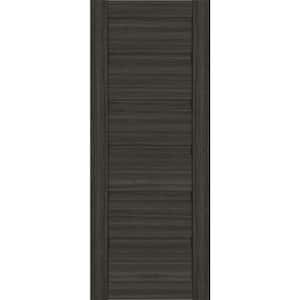 Louver 36 in. x 79.375 in. No Bore Solid Core Gray Oak Wood Composite Interior Door Slab