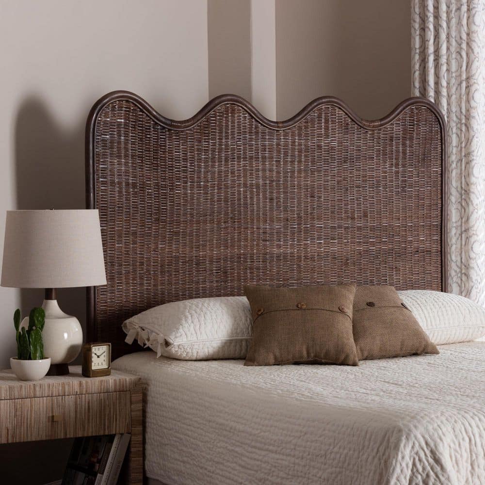 Einya Coffee Brown King Freestanding Headboard