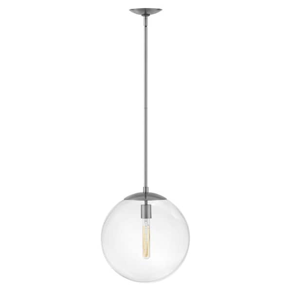 HINKLEY Warby 1-Light Polished Antique Nickel Globe Pendant Light
