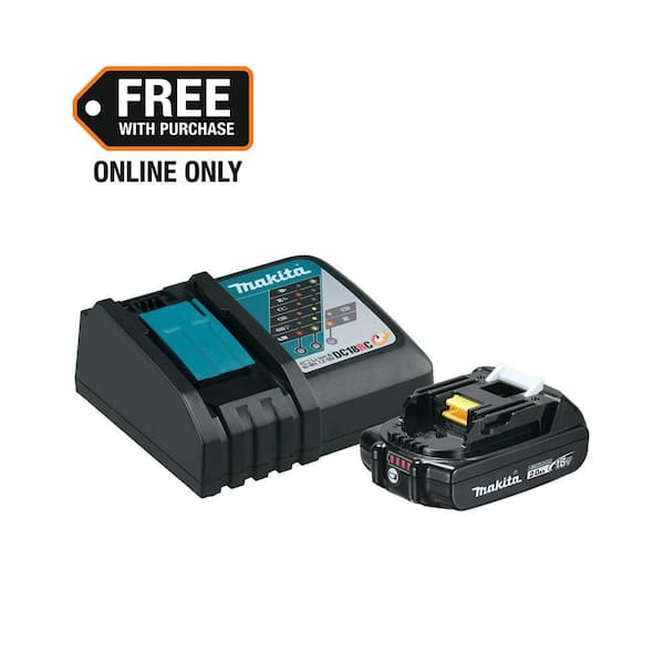 Makita 18V LXT Lithium-Ion 2.0 Ah Battery and Charger Starter Pack
