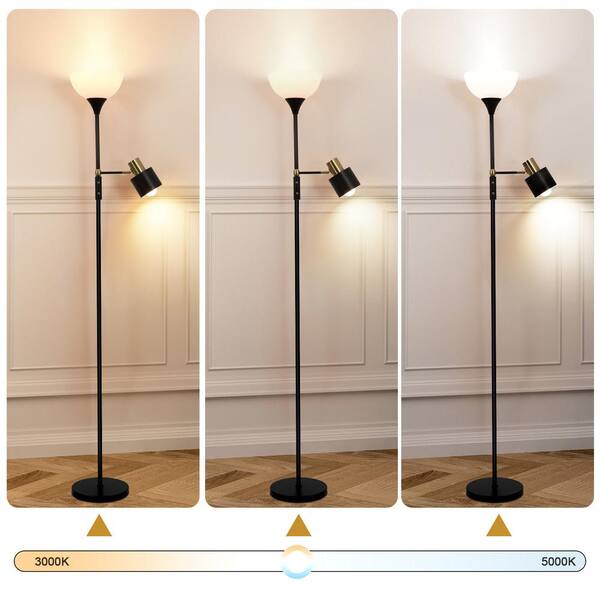 Have a question about TOZING 74 in. Black Industrial 2-Light 2-in
