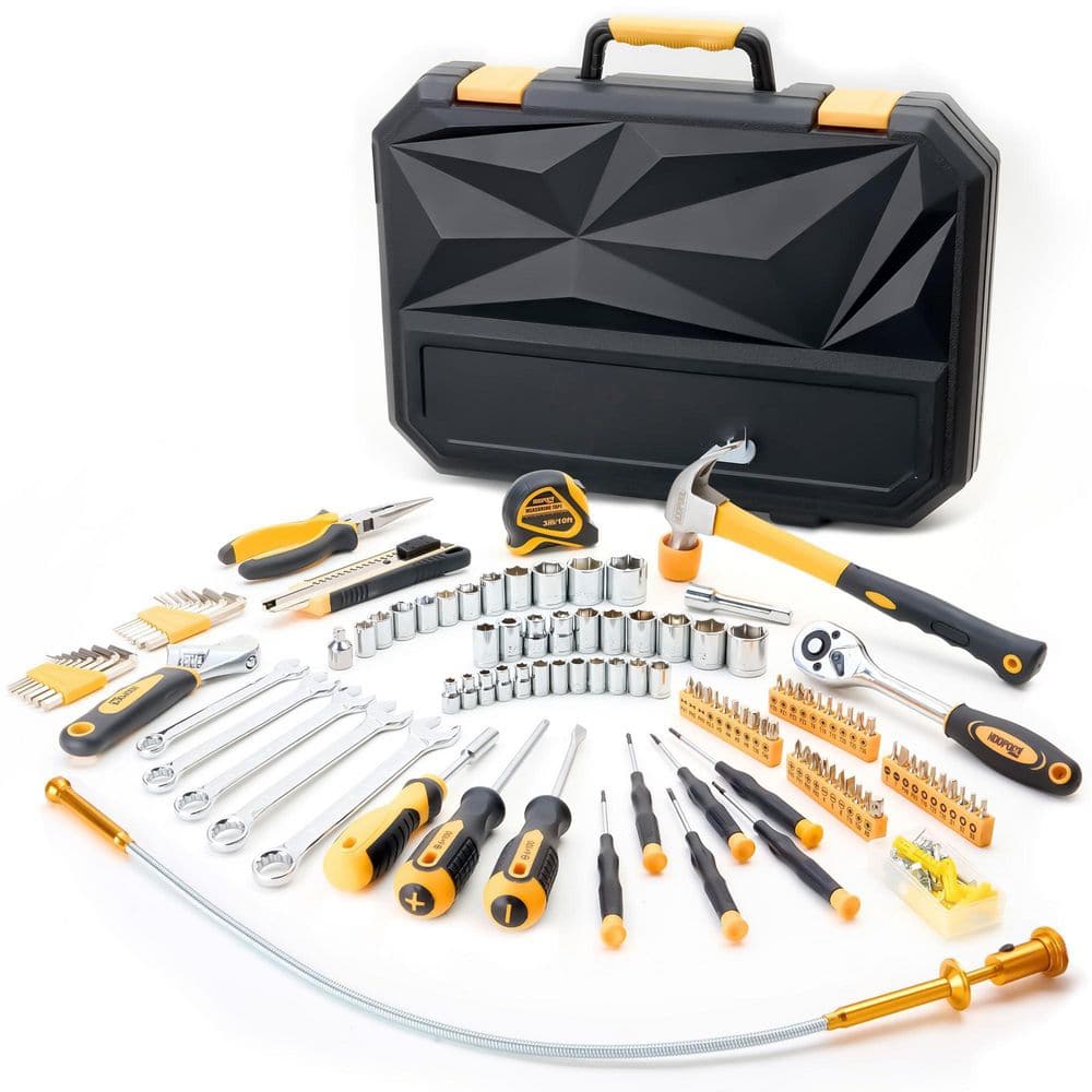 159-Piece Yellow Tool Set with Storage Case, General Household Home Tool Kit, Basic Tool Kit for Home Auto Repair price history on PriceWatchPro