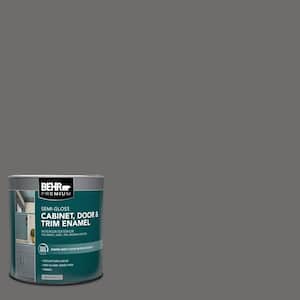 1 qt. #780F-6 Dark Granite Semi-Gloss Enamel Interior/Exterior Cabinet, Door & Trim Paint