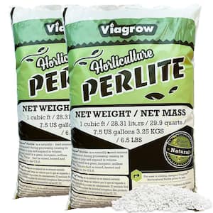 1 cu. ft./29.9 Qt. Organic White Perlite Planting Soil Additive and Growing Medium (2-Pack)