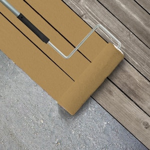 1 gal. #PPU6-17 Classic Gold Textured Low-Lustre Enamel Interior/Exterior Porch and Patio Anti-Slip Floor Paint