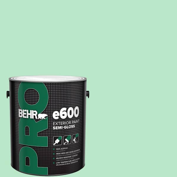 BEHR PRO 1 gal. #460A-3 Canton Jade Semi-Gloss Exterior Paint