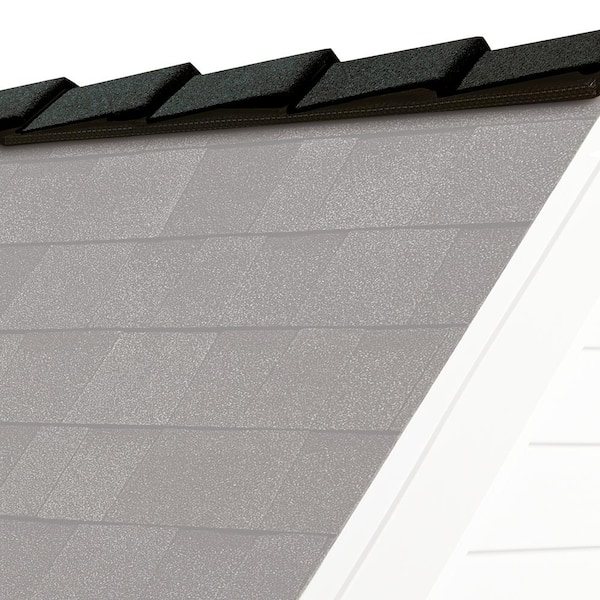 Owens Corning Decoridge 8 In Onyx Black Hip And Ridge Roofing Shingles Linear Ft Per Bundle De01 The Home Depot